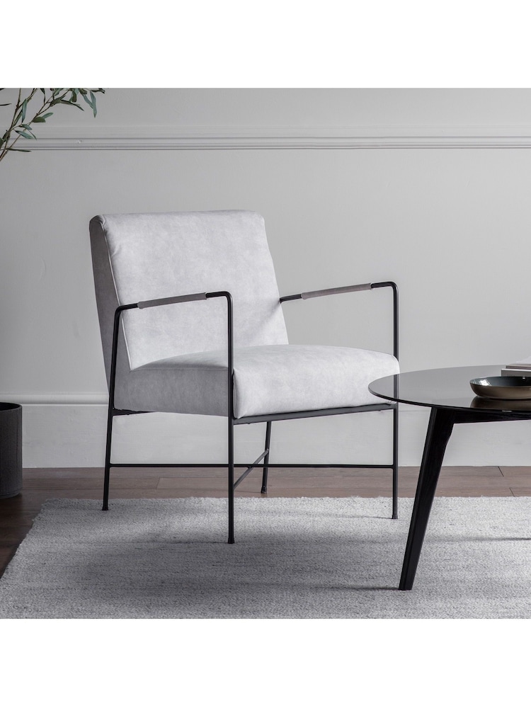 Gallery Home White Cullman Armchair - Image 1 of 3