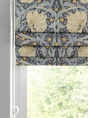 William Morris At Home Blue Pimpernel Made to Measure 100% Cotton Roman Blinds - Image 2 of 6