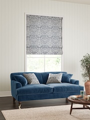 William Morris At Home Blue Sunflower Made to Measure 100% Cotton Roman Blinds - Image 5 of 6