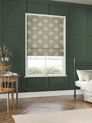William Morris At Home Green Marigold Tree Embroidery Made to Measure 100% Cotton Roman Blinds - Image 5 of 6