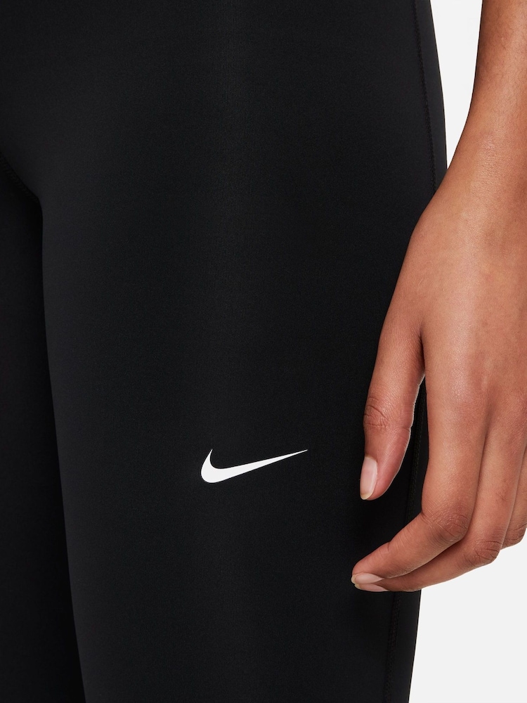 Buy Nike Pro Black 365 High Rise 7/8 High Waisted Leggings from