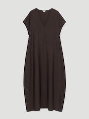 Hush Lottie Barrel Detail V-Neck Midi Dress - Larawan 5 ng 5