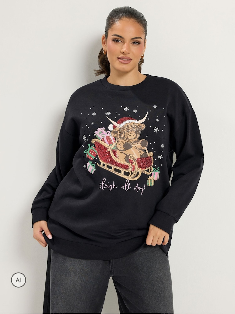 Φούτερ Yours Curve Highland Cow Novelty - Εικόνα 1 από 6