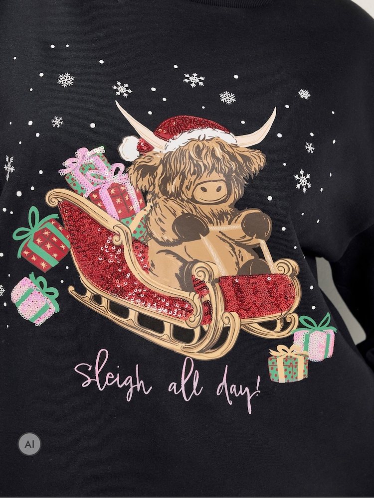 Φούτερ Yours Curve Highland Cow Novelty - Εικόνα 6 από 6