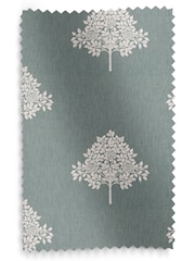 William Morris At Home Blue Marigold Tree Embroidery Made to Measure 100% Cotton Roman Blinds - Image 6 of 6