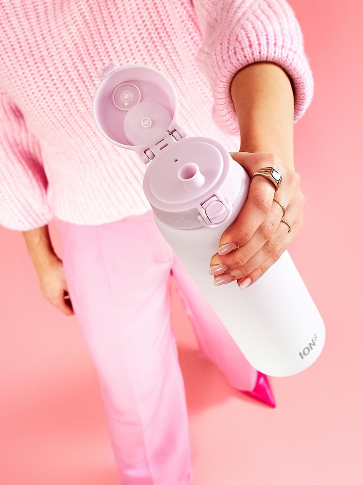 Ion8 Lilac Lightweight Steel Water Bottle 1200ml - Image 1 of 4 Ion8 Lilac Lightweight Steel Water Bottle 1200ml - Image 1 of 4