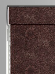 William Morris At Home Red Burgundy Marigold Velvet Made to Measure Roman Blinds - Image 3 of 6