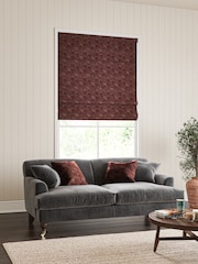 William Morris At Home Red Burgundy Marigold Velvet Made to Measure Roman Blinds - Image 5 of 6