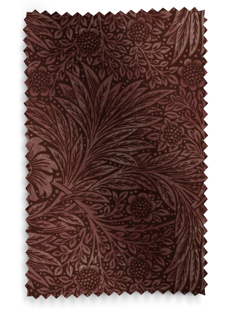 William Morris At Home Red Burgundy Marigold Velvet Made to Measure Roman Blinds - Image 6 of 6