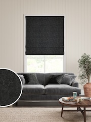 William Morris At Home Grey Marigold Velvet Made to Measure Roman Blinds - Image 1 of 6