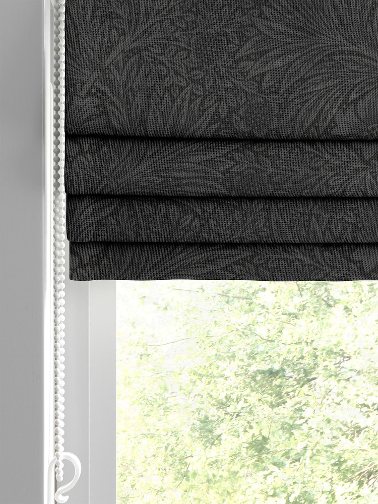 William Morris At Home Grey Marigold Velvet Made to Measure Roman Blinds - Image 2 of 6