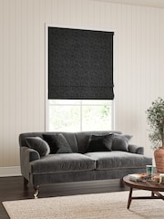 William Morris At Home Grey Marigold Velvet Made to Measure Roman Blinds - Image 5 of 6