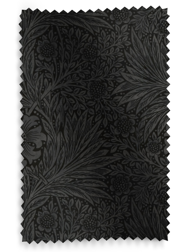 William Morris At Home Grey Marigold Velvet Made to Measure Roman Blinds - Image 6 of 6