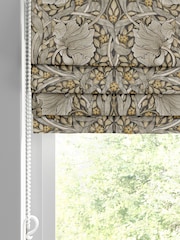 William Morris At Home Grey Pimpernel Velvet Made to Measure Roman Blinds - Image 2 of 6
