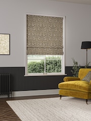William Morris At Home Grey Pimpernel Velvet Made to Measure Roman Blinds - Image 5 of 6