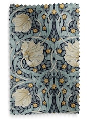 William Morris At Home Blue Pimpernel Velvet Made to Measure Roman Blinds - Image 6 of 6