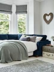 Willow & Hall Sapphire Blue Fyfield Sofa Bed - Image 4 of 5