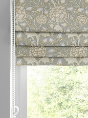 William Morris At Home Green Wild Tulip Made to Measure 100% Cotton Roman Blinds - Image 2 of 6