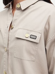 Barbour® International Beige Morgan Utility Overshirt - Image 5 of 6