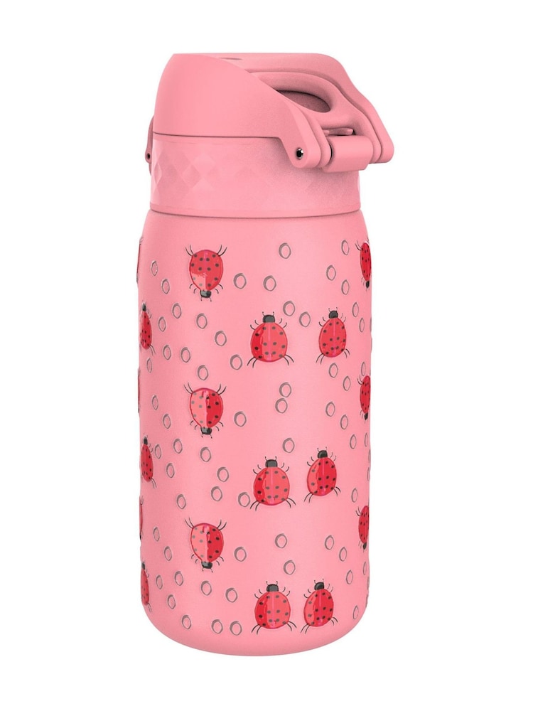 Ion8 Lady Bugs Lightweight Steel Water Bottle 400ml - Image 1 of 5 Ion8 Lady Bugs Lightweight Steel Water Bottle 400ml - Image 1 of 5
