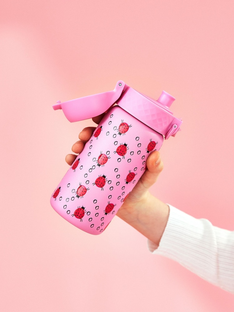 Ion8 Lady Bugs Lightweight Steel Water Bottle 400ml - Image 2 of 5 Ion8 Lady Bugs Lightweight Steel Water Bottle 400ml - Image 2 of 5