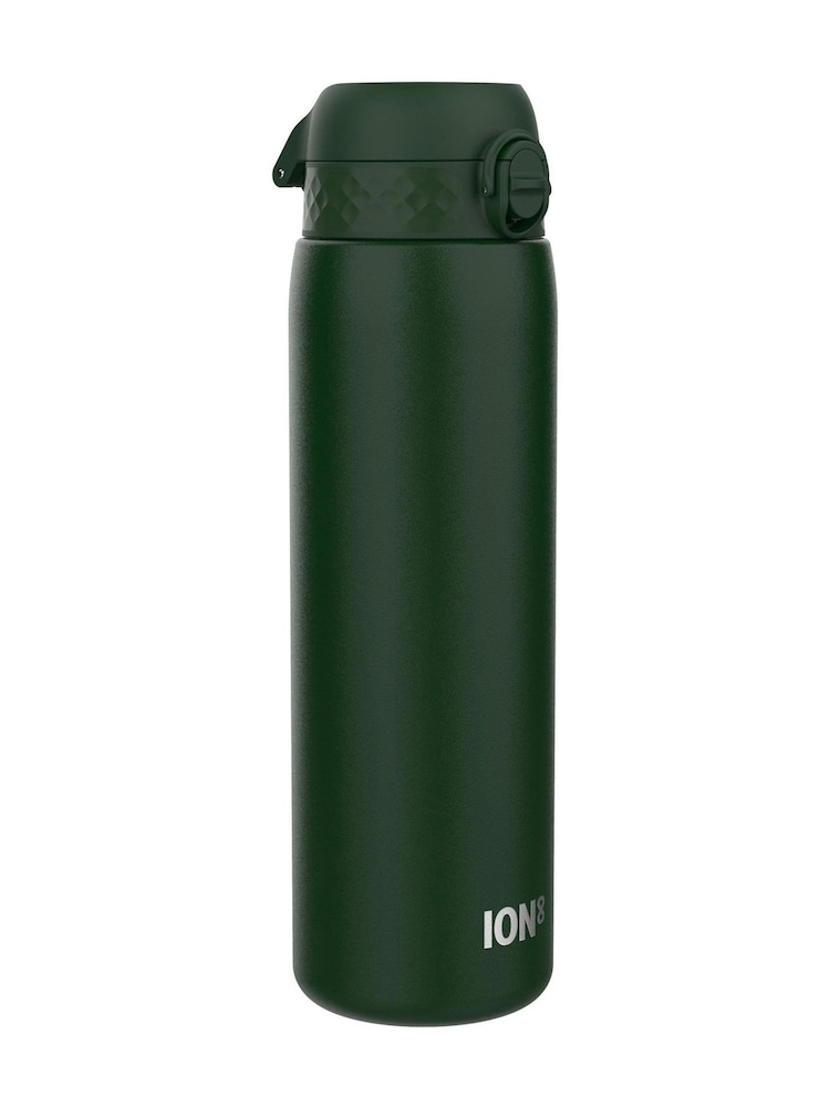 Ion8 Dark Green Lightweight Steel Water Bottle 1200ml - Image 1 of 3 Ion8 Dark Green Lightweight Steel Water Bottle 1200ml - Image 1 of 3