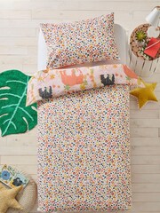 furn. White Endangered Safari Animal Kids 100% Cotton Duvet Cover And Pillowcase Set - Image 2 of 3