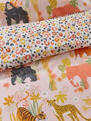 furn. White Endangered Safari Animal Kids 100% Cotton Duvet Cover And Pillowcase Set - Image 3 of 3