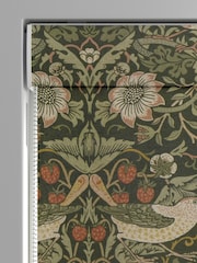 William Morris At Home Green Strawberry Thief Made to Measure 100% Cotton Roman Blinds - Image 3 of 6