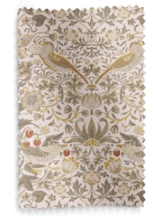 William Morris At Home Cream Strawberry Thief Made to Measure 100% Cotton Roman Blinds - Image 6 of 6