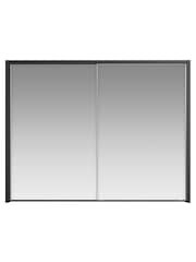 Wiemann Graphite Peyton Mirror Sliding 2.6m Sliding Semi Fitted Wardrobe - Image 2 of 6