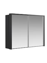 Wiemann Graphite Peyton Mirror Sliding 2.6m Sliding Semi Fitted Wardrobe - Image 3 of 6