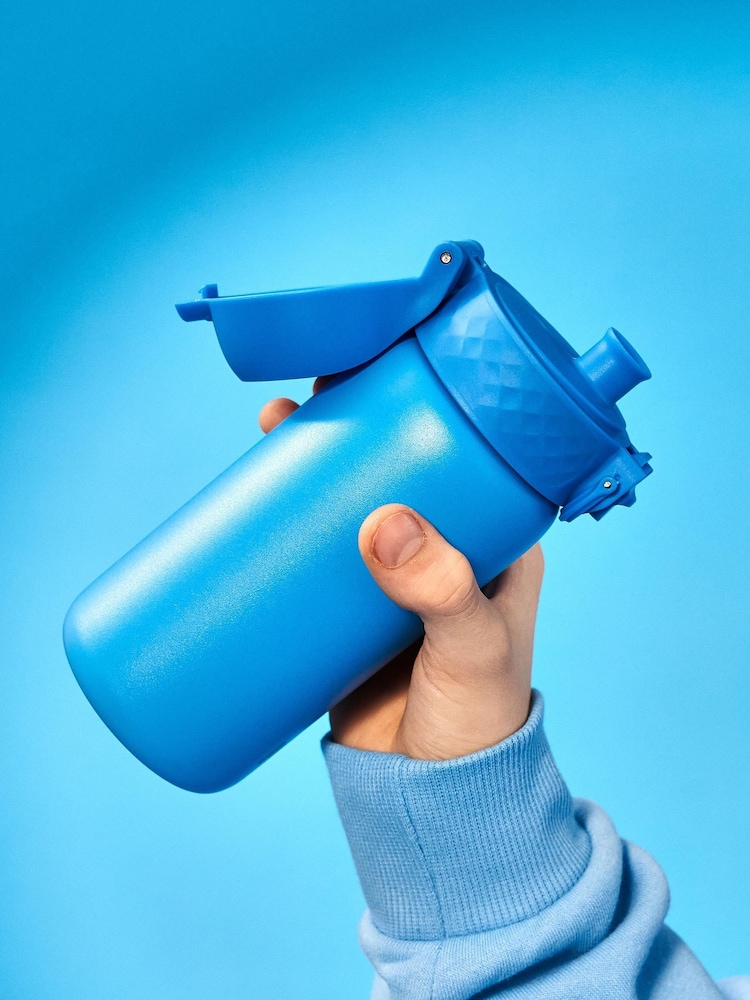 Ion8 Blue Lightweight Steel Water Bottle 400ml - Image 2 of 3