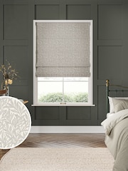 William Morris At Home Grey Willow Made to Measure 100% Cotton Roman Blinds - Image 1 of 6