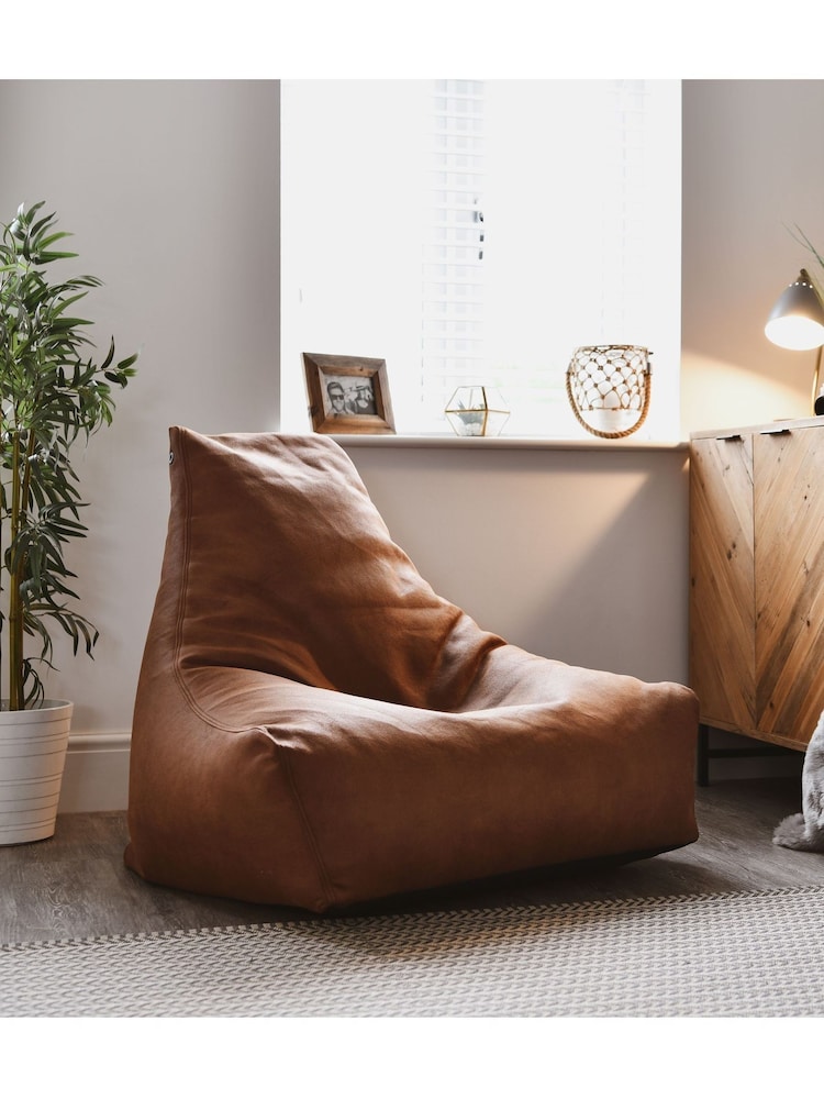 Extreme Lounging Chestnut Brown Mighty B Bag Luxury Bean Bag - Image 2 of 7