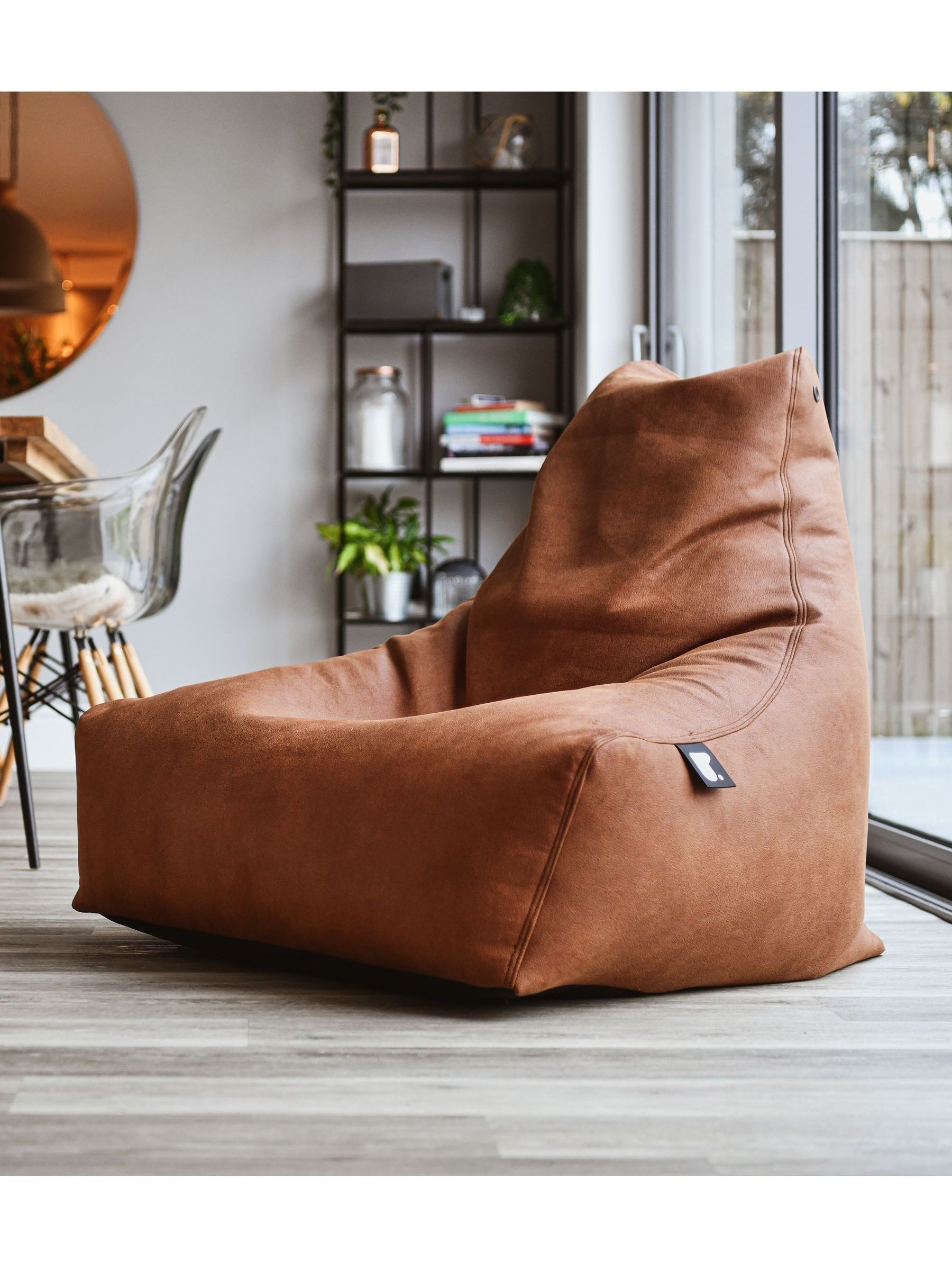 Brown bean bag discount