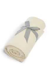 Mamas & Papas Mocha Welcome To The World Seedling Muslin Blanket Linen - Image 2 of 5
