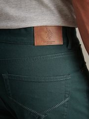 U.S. Polo Assn. Dark Green Core 5 Pocket Trousers - Image 5 of 9