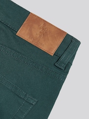 U.S. Polo Assn. Dark Green Core 5 Pocket Trousers - Image 8 of 9