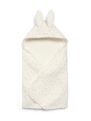 Mamas & Papas Cream Welcome To The World Seedling Hooded Towel - Image 3 of 5