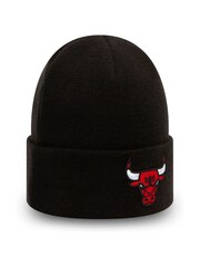 New Era® Chicago Bulls Essential Black Cuff Beanie Hat - Image 3 of 4