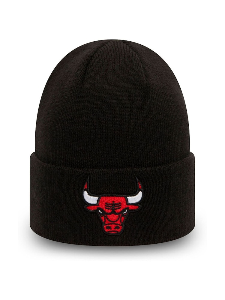 New Era® Chicago Bulls Essential Black Cuff Beanie Hat - Image 4 of 4
