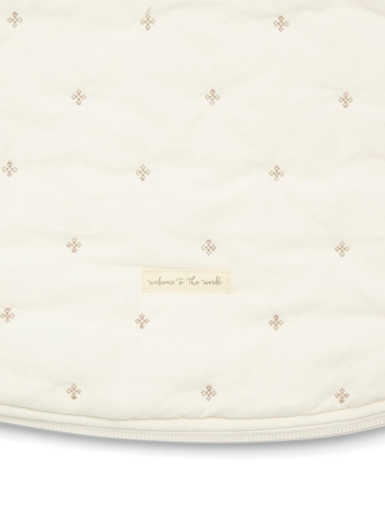 Mamas & Papas Cream Welcome To The World Seedling 2.5 Tog 100% Cotton Sleep Bag 0-6 Months - Image 5 of 5