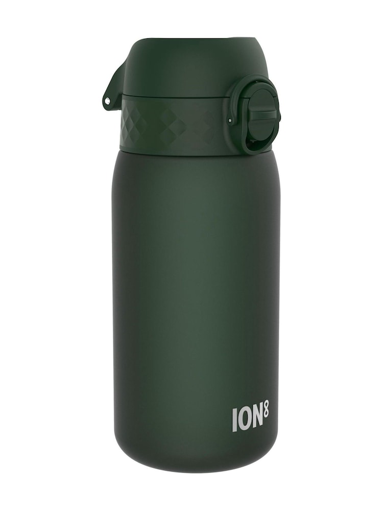 Ion8 Dark Green Leak Proof Recyclon Water Bottle 350ml - Image 1 of 4 Ion8 Dark Green Leak Proof Recyclon Water Bottle 350ml - Image 1 of 4