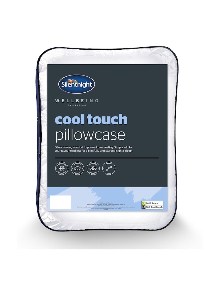 Silentnight White Wellbeing Cool Touch Pillowcase - Image 2 of 4