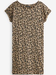 Animal 100% Cotton Relaxed Capped Sleeve Tunic Dress - Image 5 of 5