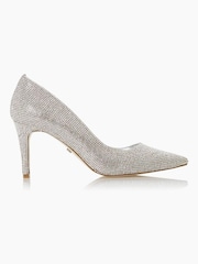 Dune London Bombshell Rhinestone Encrusted Court Shoes - Image 2 of 7