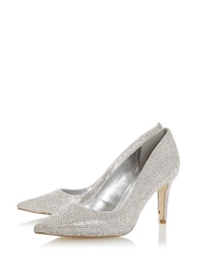 Dune London Bombshell Rhinestone Encrusted Court Shoes - Image 3 of 7