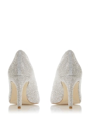 Dune London Bombshell Rhinestone Encrusted Court Shoes - Image 4 of 7