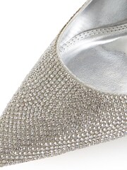 Dune London Bombshell Rhinestone Encrusted Court Shoes - Image 6 of 7